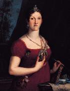 unknow artist Portrait of Carlota Joaquina de Borbon oil painting reproduction